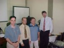 Professor David, Mestrando Fernando Mauro, Professor Milton e Professor Fernando Tangerino