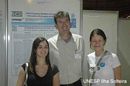 A &Aacute;rea de Hidr&aacute;ulica e Irriga&ccedil;&atilde;o da UNESP Ilha Solteira presente no CONBEA 2007: Renata e Larissa com o seu Orientador Fernando Braz Tangerino Hernandez.