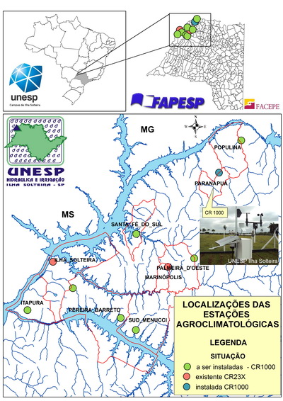 Mapa da regi&atilde;o beneficiada