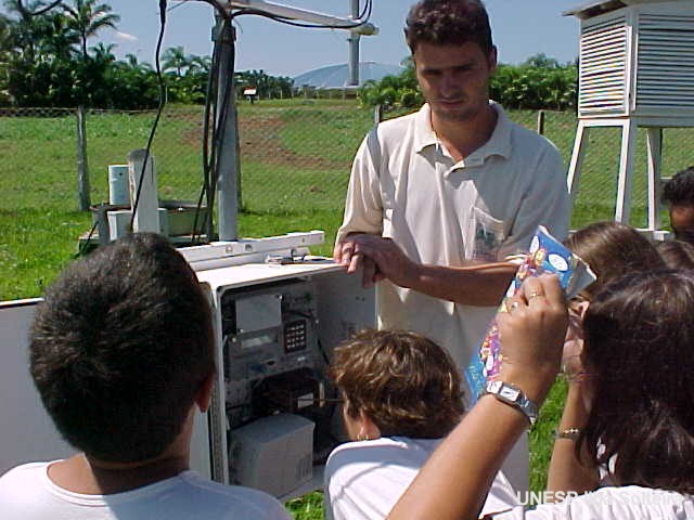 A participa��o dos alunos tornou a visita muito interessante